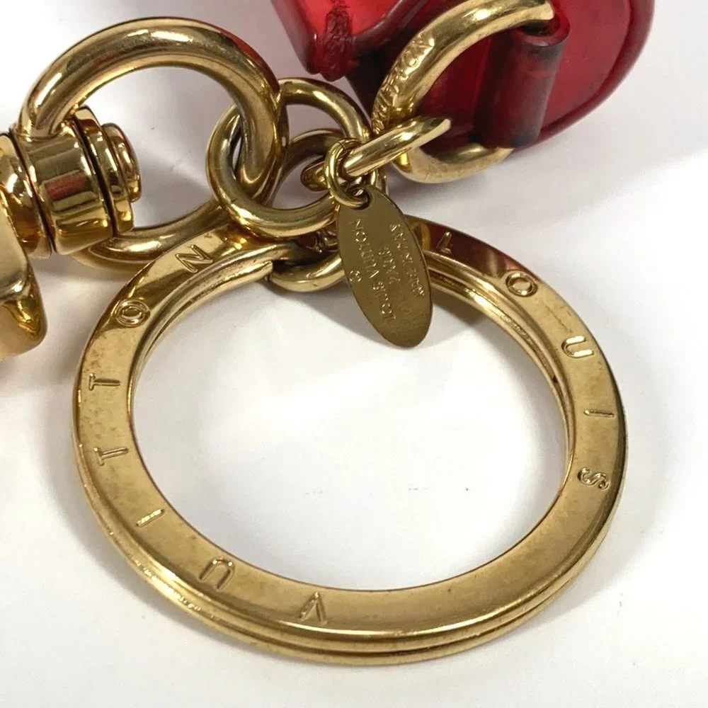 LOUIS VUITTON Brown Monogram Canvas Bag Charm